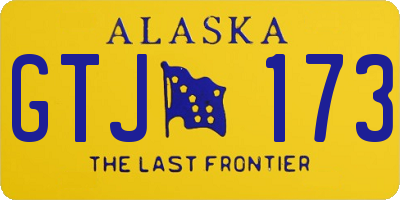 AK license plate GTJ173