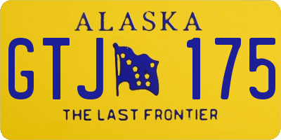 AK license plate GTJ175