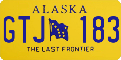 AK license plate GTJ183