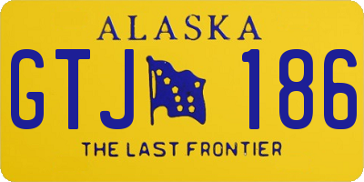 AK license plate GTJ186