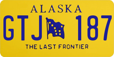 AK license plate GTJ187