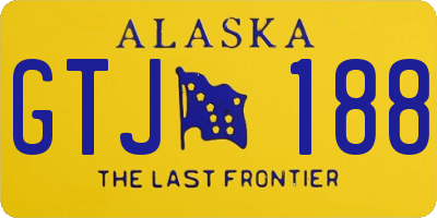 AK license plate GTJ188