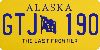 AK license plate GTJ190