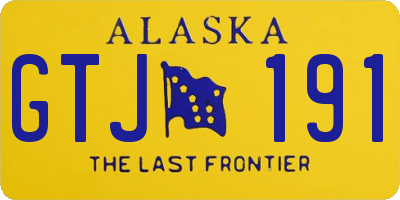 AK license plate GTJ191