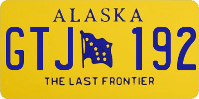 AK license plate GTJ192