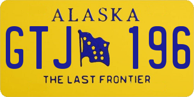 AK license plate GTJ196