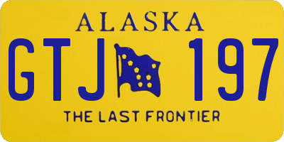 AK license plate GTJ197