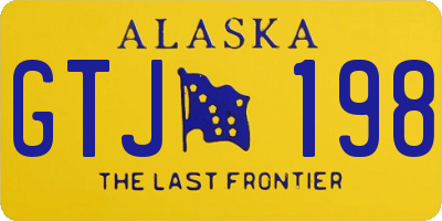 AK license plate GTJ198