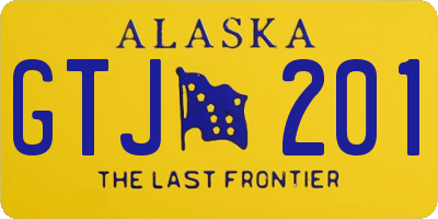 AK license plate GTJ201