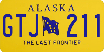 AK license plate GTJ211