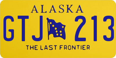 AK license plate GTJ213