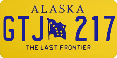 AK license plate GTJ217