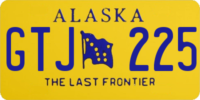 AK license plate GTJ225