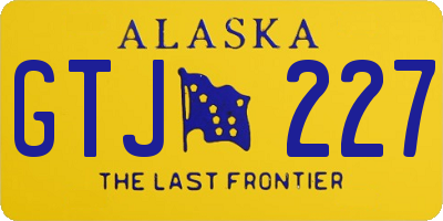 AK license plate GTJ227