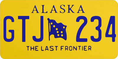 AK license plate GTJ234