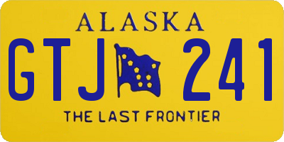 AK license plate GTJ241