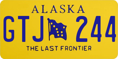 AK license plate GTJ244