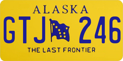 AK license plate GTJ246