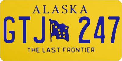 AK license plate GTJ247