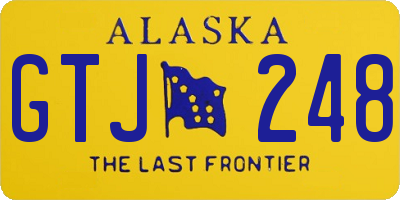 AK license plate GTJ248