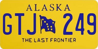 AK license plate GTJ249