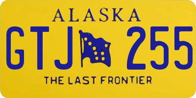 AK license plate GTJ255