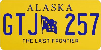 AK license plate GTJ257