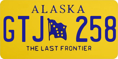 AK license plate GTJ258