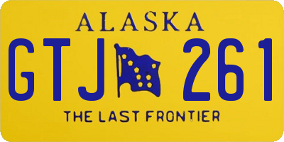 AK license plate GTJ261