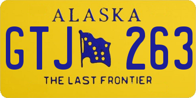 AK license plate GTJ263