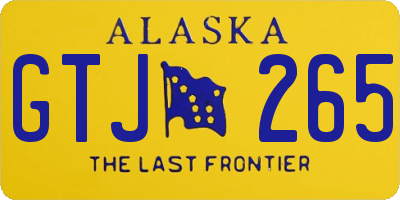 AK license plate GTJ265