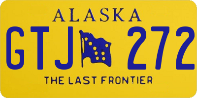 AK license plate GTJ272