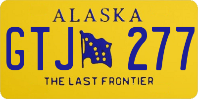 AK license plate GTJ277