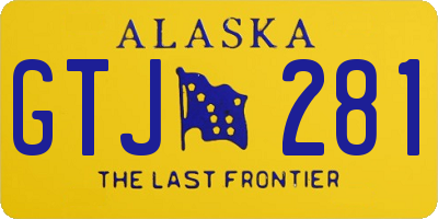 AK license plate GTJ281