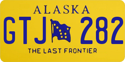 AK license plate GTJ282