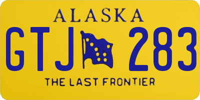 AK license plate GTJ283