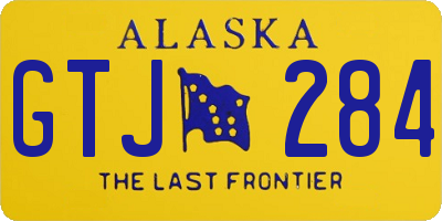 AK license plate GTJ284