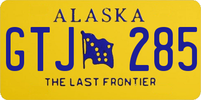 AK license plate GTJ285