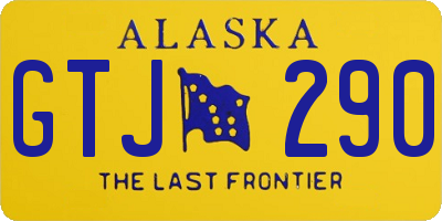 AK license plate GTJ290