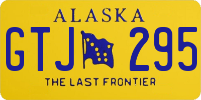 AK license plate GTJ295