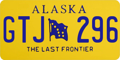 AK license plate GTJ296