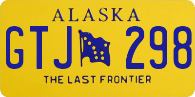 AK license plate GTJ298