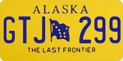 AK license plate GTJ299