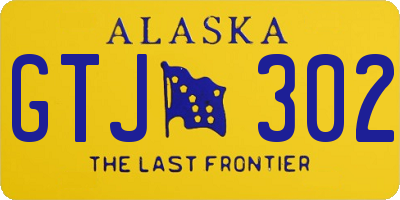 AK license plate GTJ302