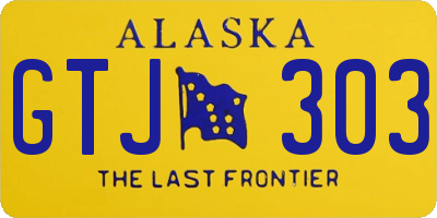 AK license plate GTJ303