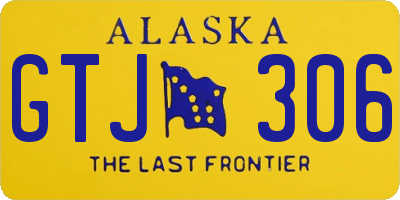 AK license plate GTJ306