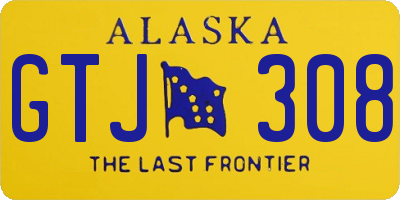 AK license plate GTJ308