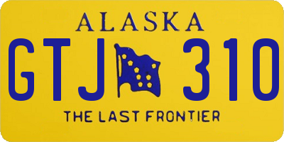 AK license plate GTJ310