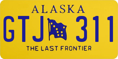 AK license plate GTJ311