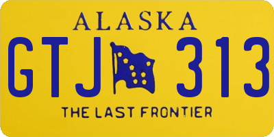 AK license plate GTJ313